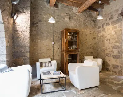 Zona de estar de AS Palau dels Alemanys Suites Boutique Monument