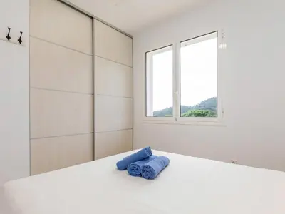 Cama o camas de una habitación en Holiday Home El Moli-1 by Interhome