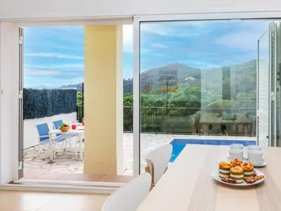 Un balcón o terraza de Holiday Home El Moli-1 by Interhome