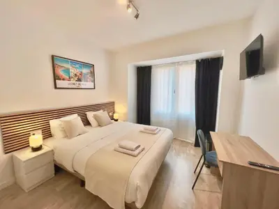 Cama o camas de una habitación en Hotel LM