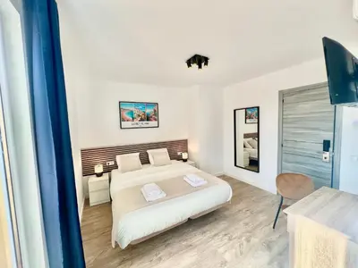 Cama o camas de una habitación en Hotel LM