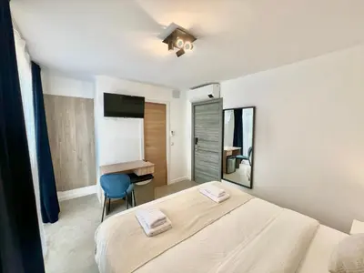 Cama o camas de una habitación en Hotel LM
