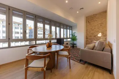 Zona de estar de Bravissimo Pont Sant Agusti, Monthly Apartments