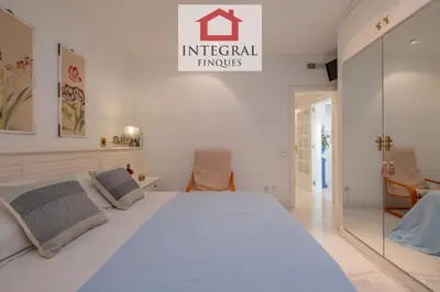 Cama o camas de una habitación en Mar i Cel Apartament Palamós