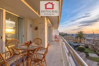 Un balcón o terraza de Mar i Cel Apartament Palamós