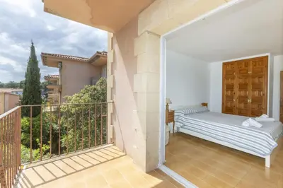 Cama o camas de una habitación en La Paloma