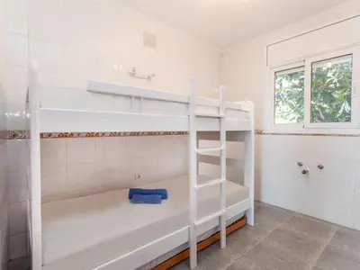 Cama o camas de una habitación en Holiday Home Polancre by Interhome