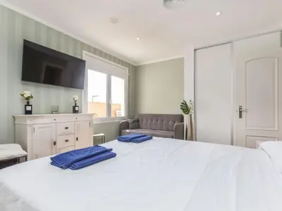 Cama o camas de una habitación en Holiday Home Guaita by Interhome