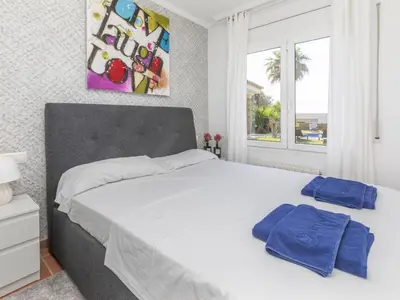 Cama o camas de una habitación en Holiday Home Guaita by Interhome