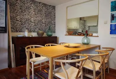 Una cocina o zona de cocina en Sleep & Stay Duplex Barri Vell