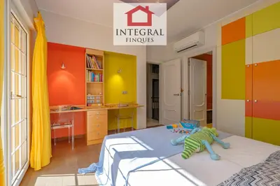 Cama o camas de una habitación en Casa Teva Palamós