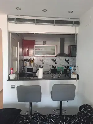 Una cocina o zona de cocina en Apartamento Palomera vistas al mar