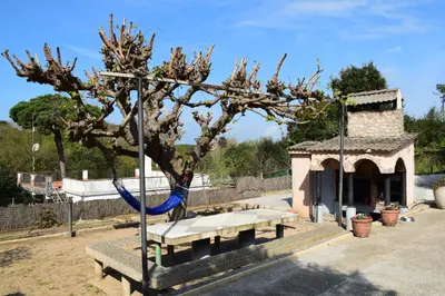 Jardín al aire libre en Casa La Alegria