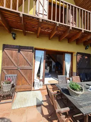 Un balcón o terraza de Villa cascada