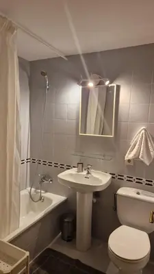 Un baño de Apartamento a un paso de la playa