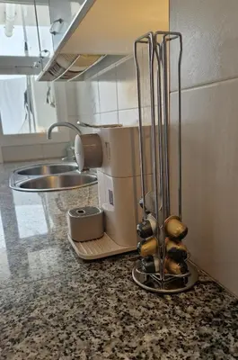 Una cocina o zona de cocina en Apartamento a un paso de la playa