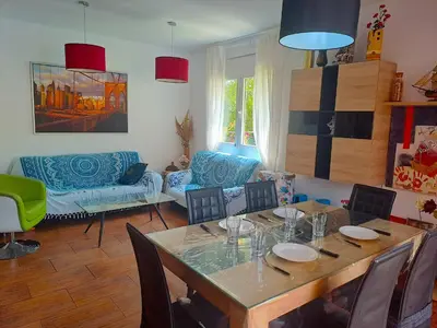 Zona de estar de Villa Petunia, Piscina, BBQ privado