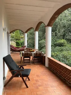 Zona de estar de Begur Sa Riera, appartement de charme, jardin, pour 4 personnes à 5mn de la plage