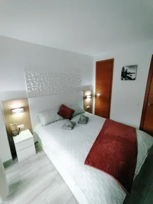 Cama o camas de una habitación en Nicolle Apartment Lloret de Mar