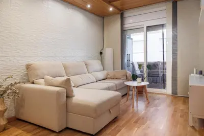 Zona de estar de LETS HOLIDAYS Quiet apartment Tossa de Mar
