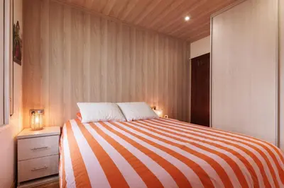Cama o camas de una habitación en LETS HOLIDAYS Quiet apartment Tossa de Mar