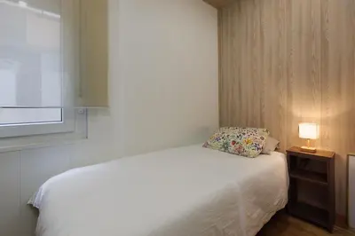 Cama o camas de una habitación en LETS HOLIDAYS Quiet apartment Tossa de Mar