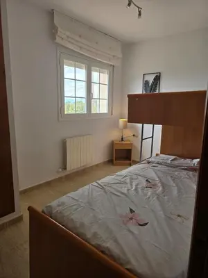 Cama o camas de una habitación en Villa Bleu Azur