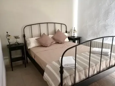 Cama o camas de una habitación en Magnífica Villa Familiar Con Gran Piscina