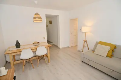 Zona de estar de Apartamento con piscina en Sant Pol de Mar