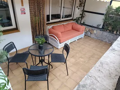 Zona de estar de Top Lage mit privater Bucht