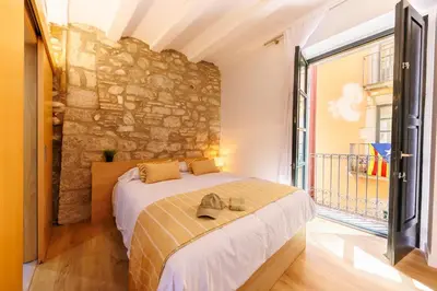 Cama o camas de una habitación en Bravissimo Calderers, Monthly Apartments