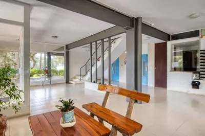 Plano de An apartment with an ocean view