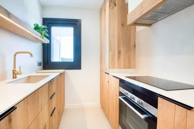 Plano de An apartment with an ocean view