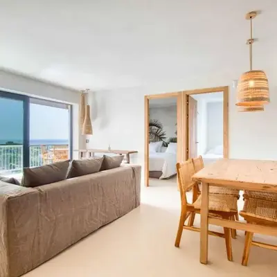 An apartment with an ocean view