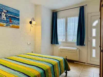 Cama o camas de una habitación en Casa Mas Tomasi Pals