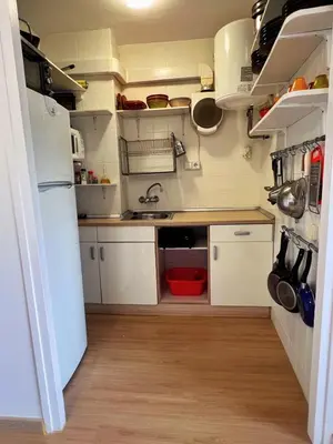 Una cocina o zona de cocina en Apartament Sant Feliu de Guíxols downtown