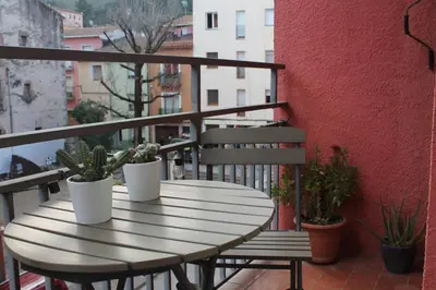 Un balcón o terraza de Apto el Piset, acogedor y céntrico del Montseny