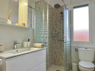 Un baño de Apto el Piset, acogedor y céntrico del Montseny