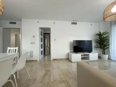 Una televisión o centro de entretenimiento en Magic Fenals apartment
