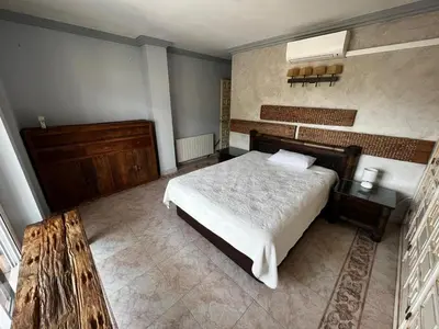 Cama o camas de una habitación en Villa MAR 50 metros playa piscina BBQ