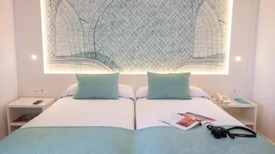 Cama o camas de una habitación en Golden Taurus Aquapark Resort