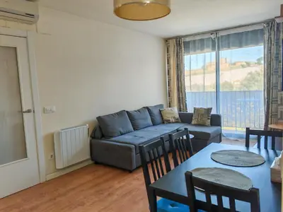 Zona de estar de Modern Apartment near the sea