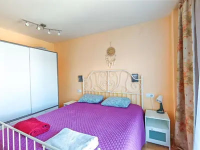 Cama o camas de una habitación en Modern Apartment near the sea