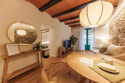 Zona de estar de Bravissimo Ballesteries 34, Heart of the Barri Vell