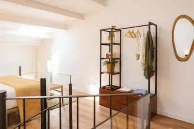 Cama o camas de una habitación en Bravissimo Ballesteries 40, Barri Vell duplex