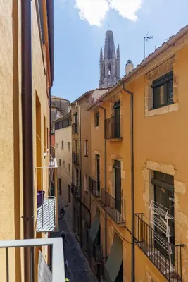 Vista general de Girona o vista desde el apartamento