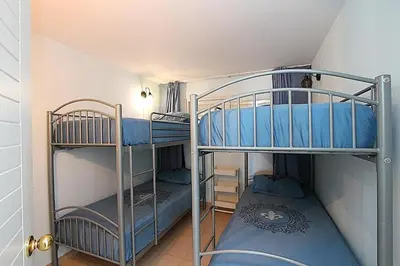 Cama o camas de una habitación en Apartamento BLUE PARADISE