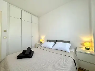 Cama o camas de una habitación en Sea Breeze Penthouse
