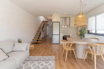 Una cocina o zona de cocina en Apartamentos Vista Bella Tamariu