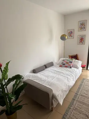 Cama o camas de una habitación en Casa Tita - Exclusivo Apartamento con Gran Terraza y Vistas a la Piscina en Lloret de Mar
